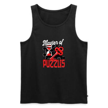 Escape Room Master Of Puzzles - Men's Premium Organic Tank Top - black - Front - Michal (187cm)