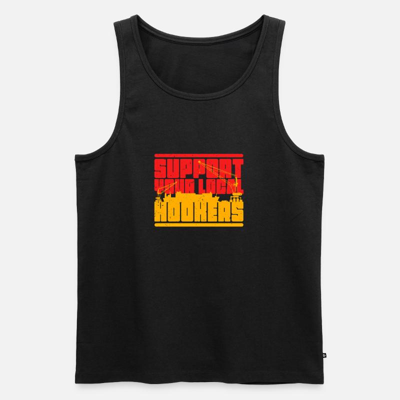 Hafenarbeiter - Männer Premium Bio Tank Top - Schwarz