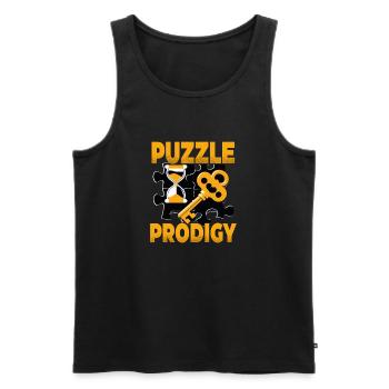 Escape Room - Men's Premium Organic Tank Top - black - Front - Michal (187cm)