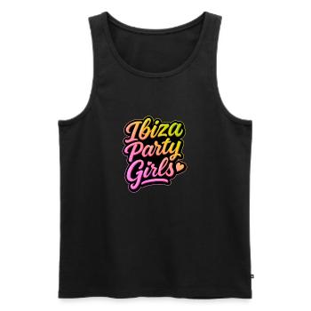 Ibiza Filles de fête Coloré - Débardeur bio Premium Homme - noir - Devant - Michal (187cm)