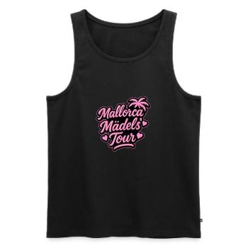 Mallorca Mädels Tour - Männer Premium Bio Tank Top - Schwarz - Vorne - Michal (187cm)