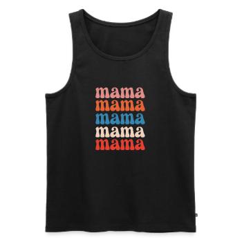 Liebe Mama zum Muttertag - Männer Premium Bio Tank Top - Schwarz - Vorne - AI Model Male 178 light (178cm)