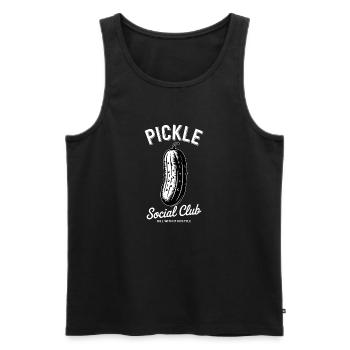 Dill Pickle I'm one of the pickles - Men's Premium Organic Tank Top - black - Front - Michal (187cm)