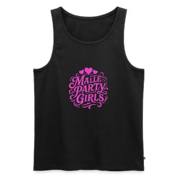Malle Party Mädels - Männer Premium Bio Tank Top - Schwarz - Vorne - Michal (187cm)