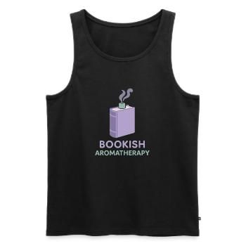 Buch Sniffer Reader -duftstolz Old Seiten Aroma - Männer Premium Bio Tank Top - Schwarz - Vorne - AI Model Male 178 light (178cm)