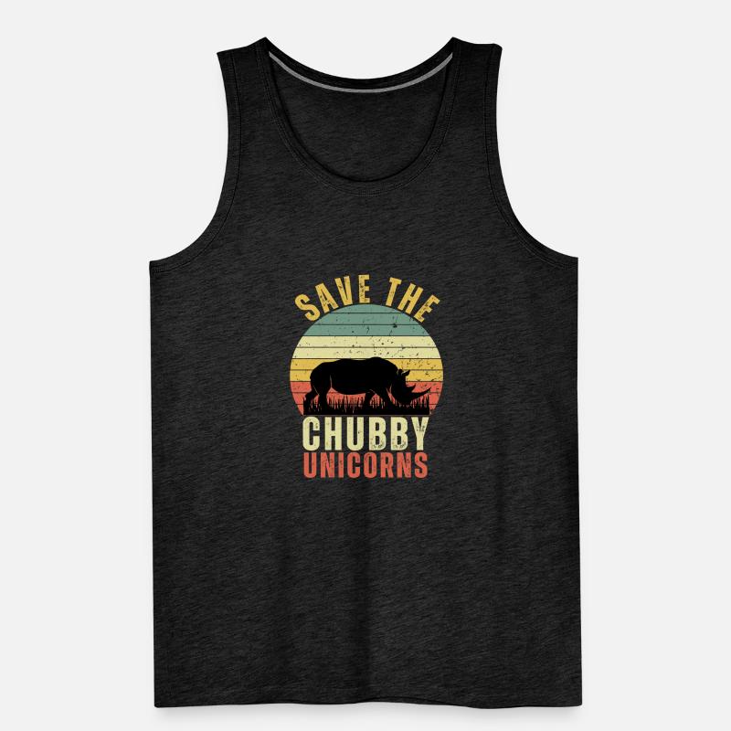 Save the Chubby Unicorns Men's Premium Organic Tank Top