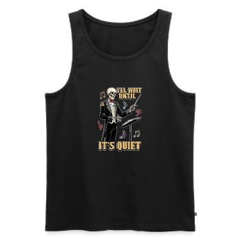 Music Director I'll Wait Until It's Choir Director - Men's Premium Organic Tank Top - black - Front - AI Model Male 178 light (178cm)