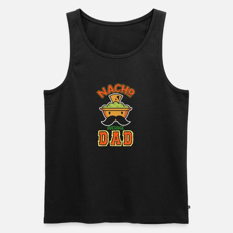 Nacho Average Dad Lustiger Spruch - Männer Premium Bio Tank Top - Schwarz