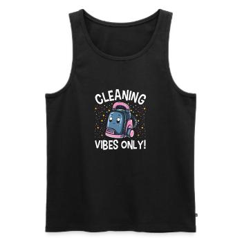 Reinigung Liebhaber Reinigungskraft - Männer Premium Bio Tank Top - Schwarz - Vorne - Michal (187cm)
