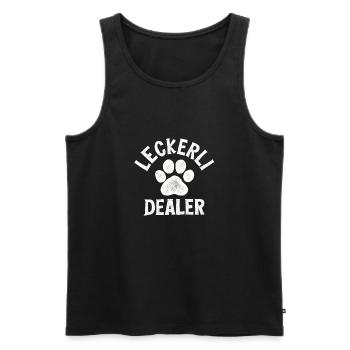 Hundebesitzer lustiger Spruch Hund Geschenk Idee - Männer Premium Bio Tank Top - Schwarz - Vorne - AI Model Male 178 light (178cm)