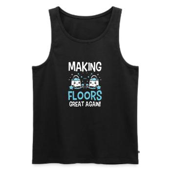 Reinigung Liebhaber Reinigungskraft - Männer Premium Bio Tank Top - Schwarz - Vorne - Michal (187cm)