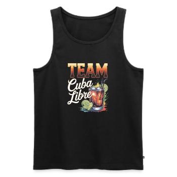 Cocktail Bartender Team Cuba Libre - Débardeur bio Premium Homme - noir - Devant - Michal (187cm)