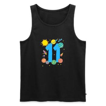 Space adventure for 11-year-old explorers - Men's Premium Organic Tank Top - black - Front - Michal (187cm)