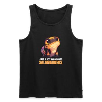 Salamanders Salamander - Men's Premium Organic Tank Top - black - Front - Michal (187cm)