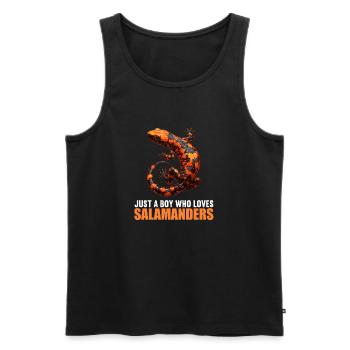 Salamanders Salamander - Men's Premium Organic Tank Top - black - Front - Michal (187cm)