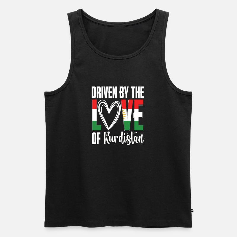 Kurdistan Kurde Kurden - Männer Premium Bio Tank Top - Schwarz