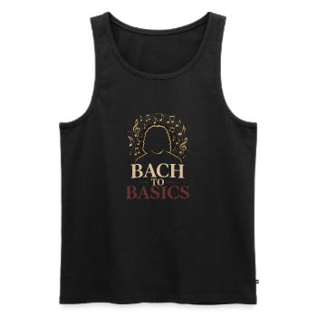 Classical Pianist Piano Life Music Recital - Men's Premium Organic Tank Top - black - Front - Michal (187cm)