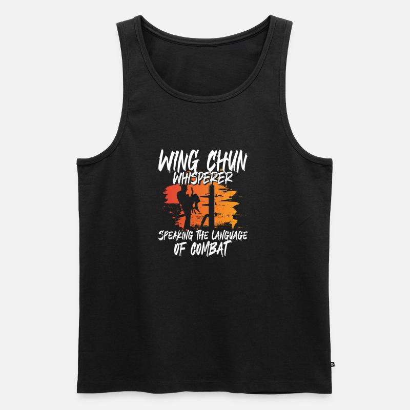 Wing Chun Whisperer - Männer Premium Bio Tank Top - Schwarz