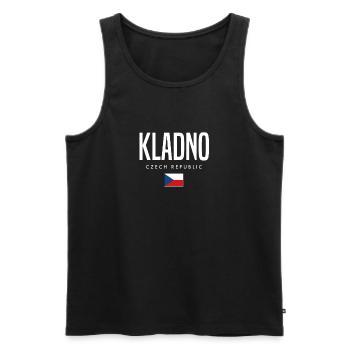 Kladno Tschechien - Männer Premium Bio Tank Top - Schwarz - Vorne - Michal (187cm)