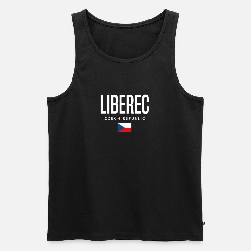 Liberec Tschechien - Männer Premium Bio Tank Top - Schwarz