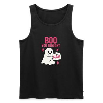 Anti -halloween sarcastic creepy - Men's Premium Organic Tank Top - black - Front - Michal (187cm)