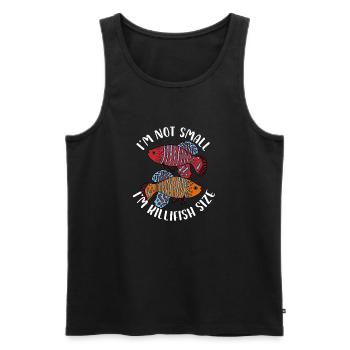 Im not small Im killifish size Design for a - Männer Premium Bio Tank Top - Schwarz - Vorne - AI Model Male 178 light (178cm)