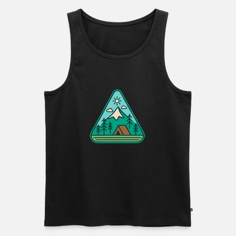 Abenteuer im Freien - Männer Premium Bio Tank Top - Schwarz