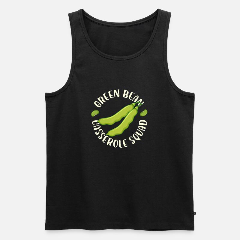 Green Bean Casserole Squad Design - Männer Premium Bio Tank Top - Schwarz