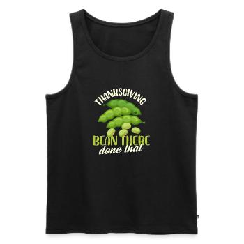 Thanksgiving Bean There Done That Design - Männer Premium Bio Tank Top - Schwarz - Vorne - Michal (187cm)