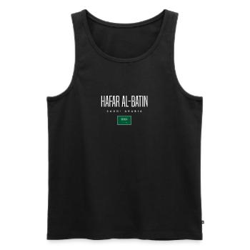 Hafar Al-Batin Saudi-Arabien - Männer Premium Bio Tank Top - Schwarz - Vorne - AI Model Male 178 light (178cm)