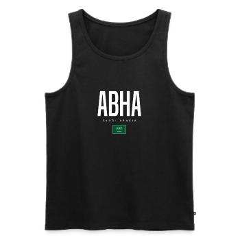Abha Saudi-Arabien - Männer Premium Bio Tank Top - Schwarz - Vorne - Michal (187cm)