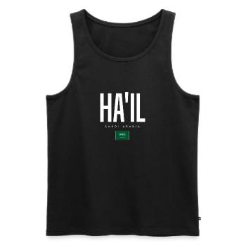 Ha'il Saudi Arabia - Men's Premium Organic Tank Top - black - Front - Michal (187cm)