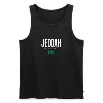 Jeddah Saudi-Arabien - Männer Premium Bio Tank Top - Schwarz - Vorne - Michal (187cm)