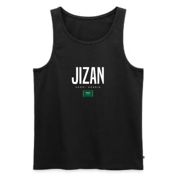 Jizan Saudi-Arabien - Männer Premium Bio Tank Top - Schwarz - Vorne - Michal (187cm)