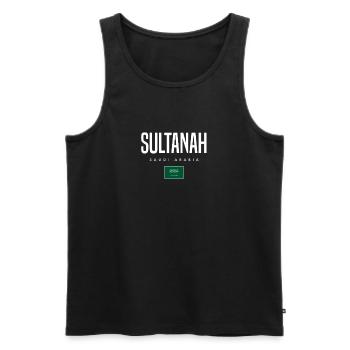 Sultanah Saudi-Arabien - Männer Premium Bio Tank Top - Schwarz - Vorne - Michal (187cm)