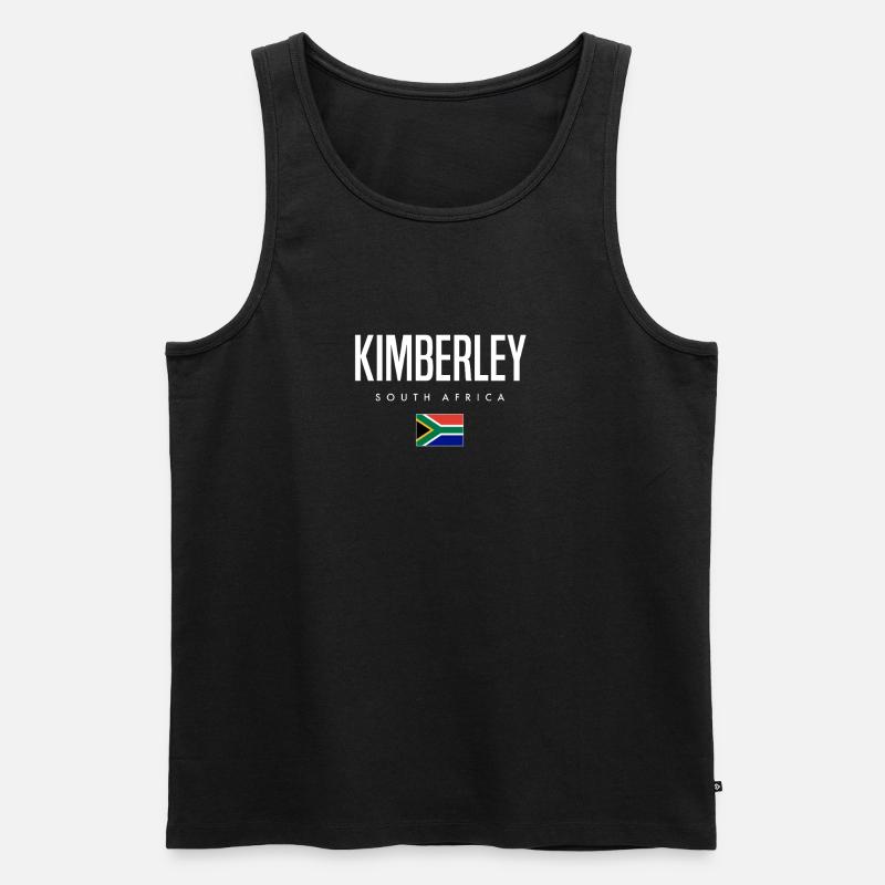 Kimberley Südafrika - Männer Premium Bio Tank Top - Schwarz