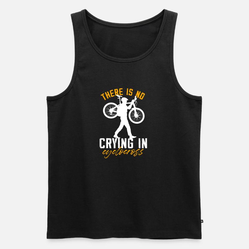 Pas de pleurs dans la conception du cyclo-cross - Débardeur bio Premium Homme - noir