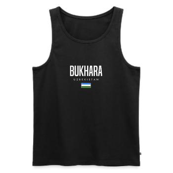 Bukhara Usbekistan - Männer Premium Bio Tank Top - Schwarz - Vorne - AI Model Male 178 light (178cm)