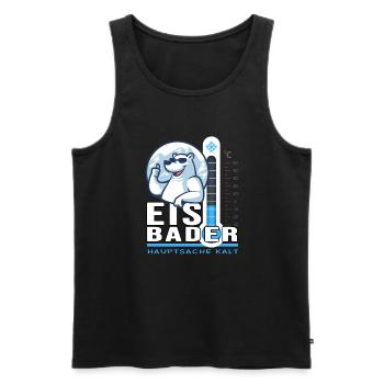 Eisbader Eisbär Winterschwimmen Minusgrad Frost - Männer Premium Bio Tank Top - Schwarz - Vorne - AI Model Male 178 light (178cm)