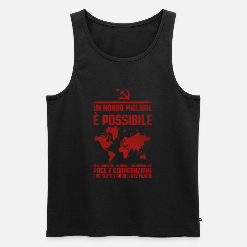 Eine bessere Welt 2 - Männer Premium Bio Tank Top - Schwarz