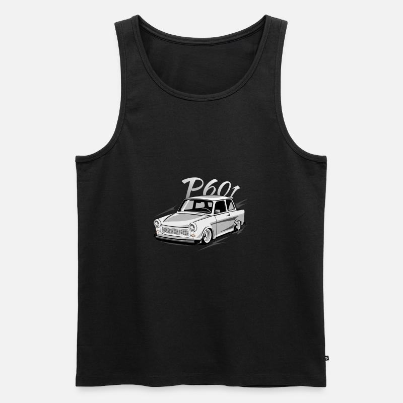  P601 - Zweitakt DDR - Männer Premium Bio Tank Top - Schwarz