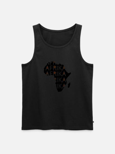 Afrika - Männer Premium Bio Tank Top - Schwarz