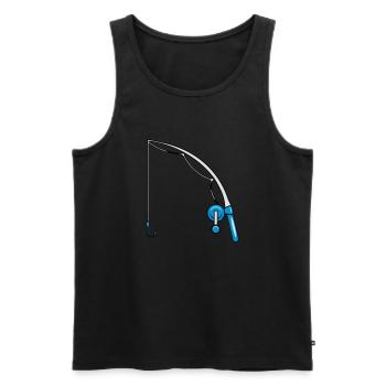 bébé enfant de pêche - Débardeur bio Premium Homme - noir - Devant - AI Model Male 178 light (178cm)