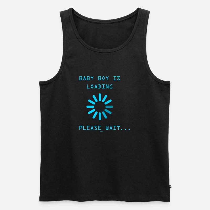 Baby Boy loading - Männer Premium Bio Tank Top - Schwarz