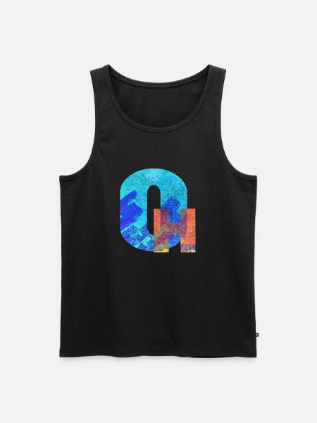 Oh Yeah - Männer Premium Bio Tank Top - Schwarz