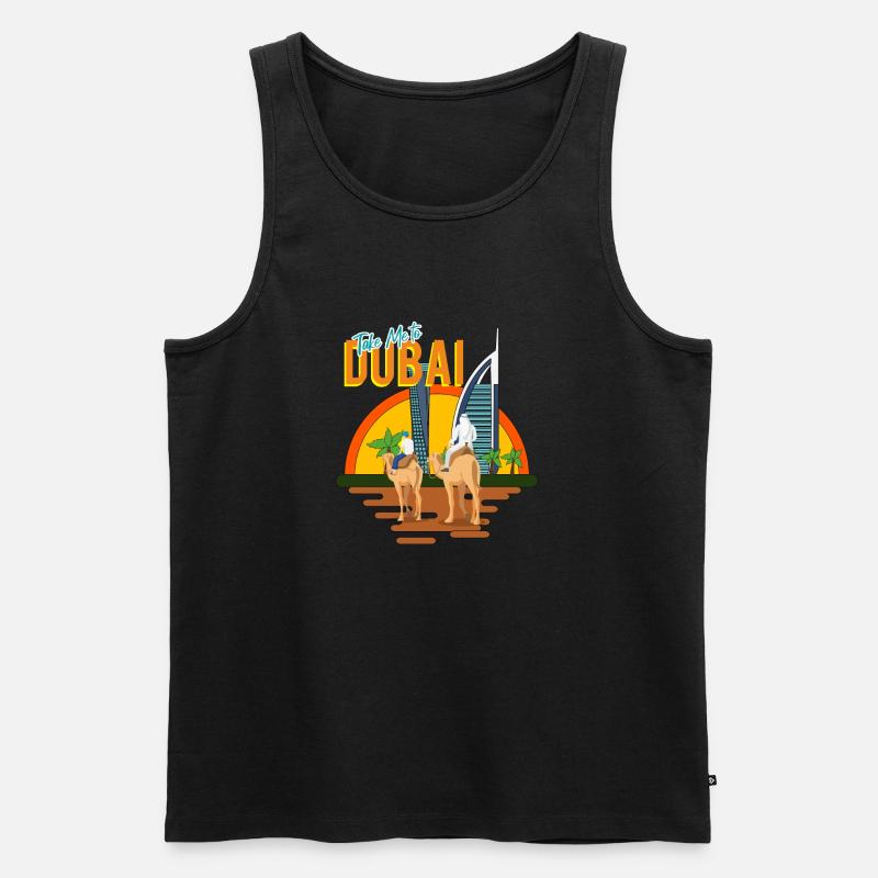 BRING MICH NACH DUBAI - Männer Premium Bio Tank Top - Schwarz