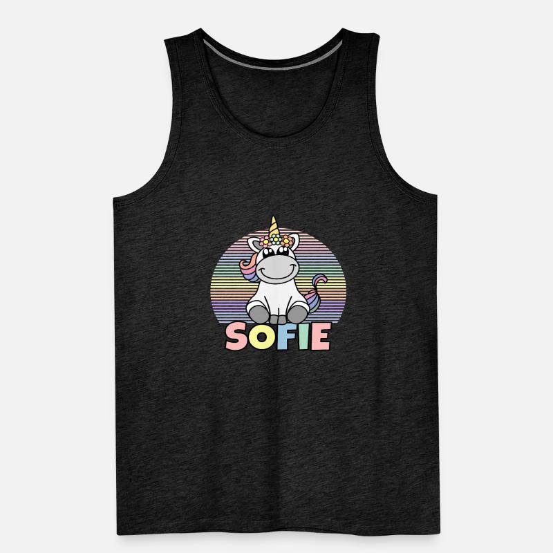 Sofie Einhorn Name Männer Premium Bio Tank Top