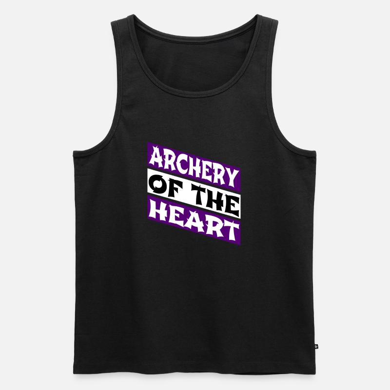 birthday gift archery archery practice - Männer Premium Bio Tank Top - Schwarz