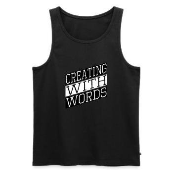 creativity boost creative thinking - Männer Premium Bio Tank Top - Schwarz - Vorne - AI Model Male 178 light (178cm)