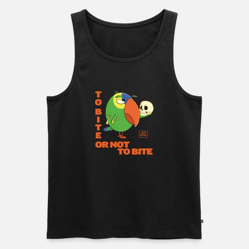 Picken oder nicht picken - Männer Premium Bio Tank Top - Schwarz